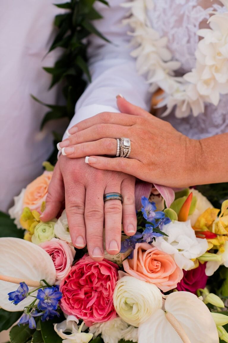 Embrace of Aloha Kauai Wedding tropical floral bouquet