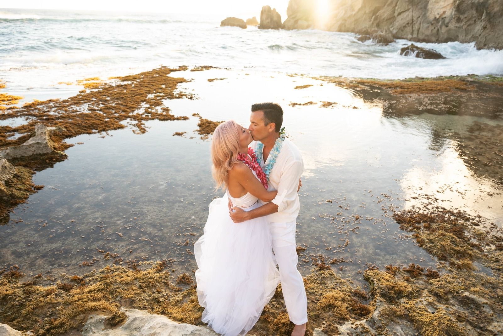 Couple ceremony at Shipwrecks Beach