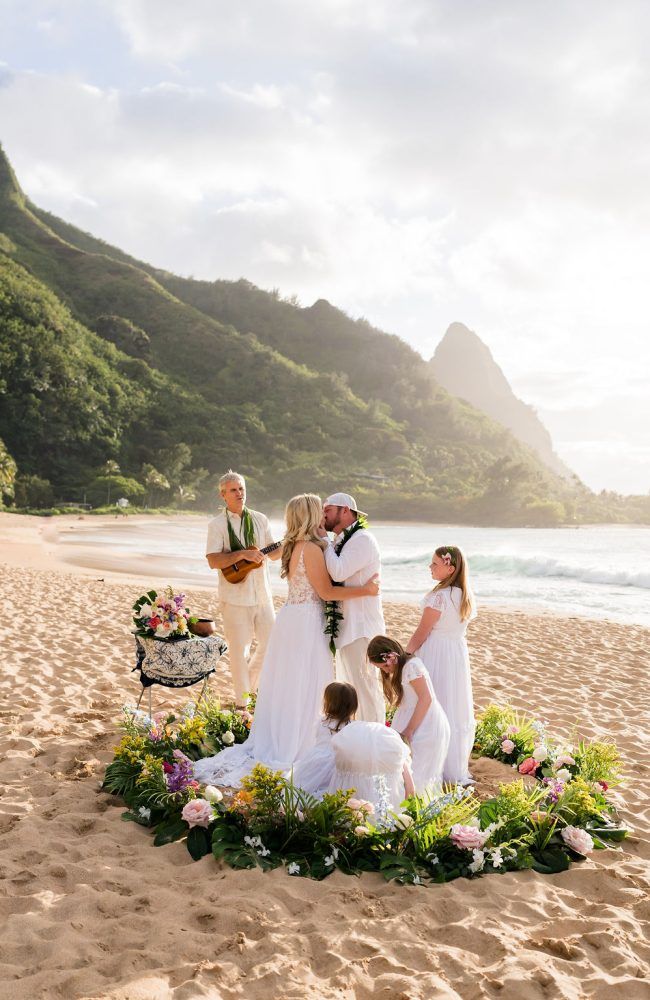 Embrace of Aloha Kauai Wedding on the Beach